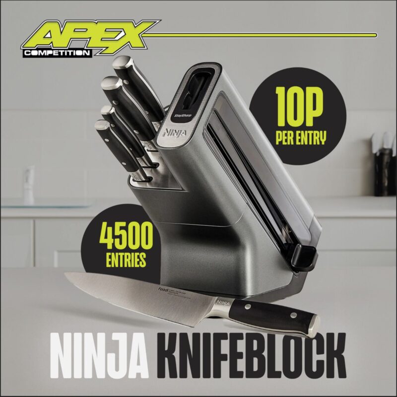Ninja Knife Block With Integrated Sharpener 16/4/2024 Apex Competitions
